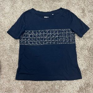 Uniqlo Sprz Geometry Cotton Modal blend T-Shirt size extra small